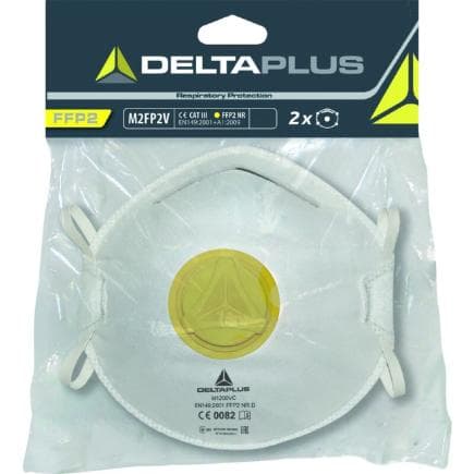 DELTA PLUS M2FP2V - Masque filtrant jetable P2 avec valve (2 pcs.)