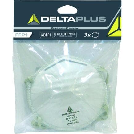 DELTA PLUS M3FP1 - Masque respiratoire jetable coque P1 sans valve (3 pcs.)
