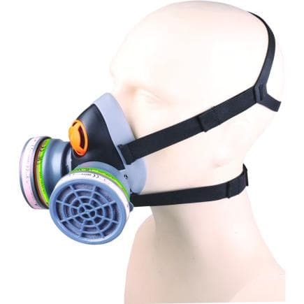 DELTA PLUS M6400EABEKP3R - Kit demi-masque et filtre ABEK1 P3, idéal pour les environnements chimiques