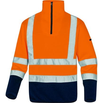 DELTA PLUS MARHVOMTM - Pull col camionneur marmothv, orange/marine bleu