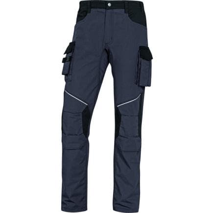 DELTA PLUS MCPA2GNTM - Pantalon de travail coupe regular multipoche, gris/noir