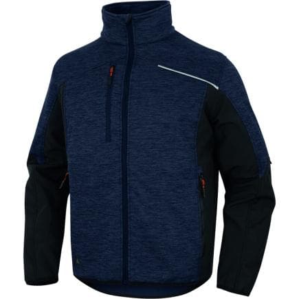 DELTA PLUS NAGO2MNPT - Veste polaire effet bird eye et softshell nagoya2, bleu/noir