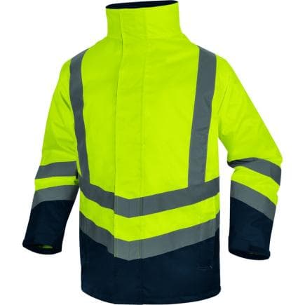 DELTA PLUS OPTI3JMPT - Parka 5 en 1 imperméable et chaude optimum3, jaune/marine bleu