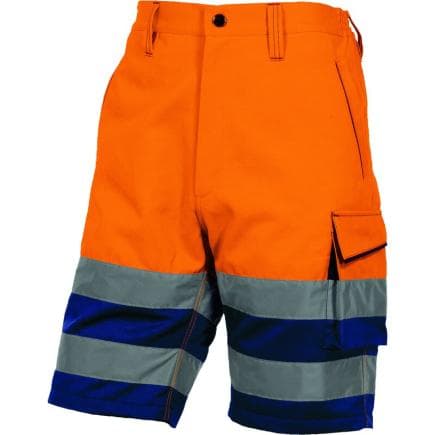 DELTA PLUS PHBE2OMPT - Bermuda de travail universel, orange/bleu
