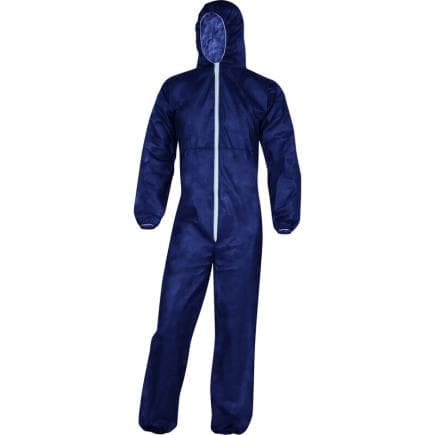 DELTA PLUS PO109GT - Combinaison à usage court élastiquée aux poignets, bleu