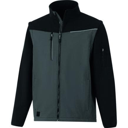 DELTA PLUS SOCCIGRTM - Softshell 2 en 1, tissu coupe-vent et déperlant soccia, gris