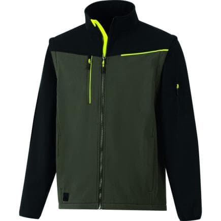 DELTA PLUS SOCCIKAXG - Softshell 2 en 1, tissu coupe-vent et déperlant soccia, kaki