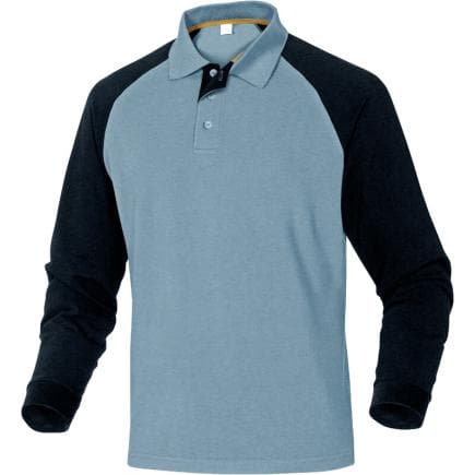 DELTA PLUS TURINGR3X - Polo coton manches longues turino, gris
