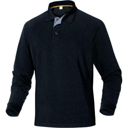 DELTA PLUS TURINNOXG - Polo coton manches longues turino, noir