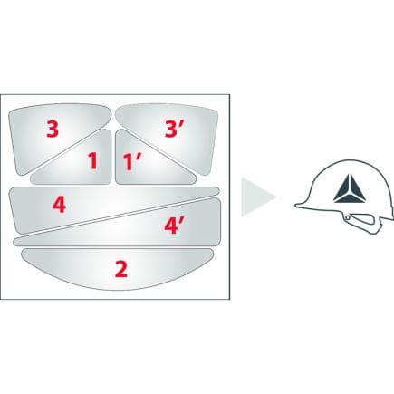 DELTA PLUS HESTICKERRO - Autocollants pour casque Delta Plus pour améliorer la visibilité