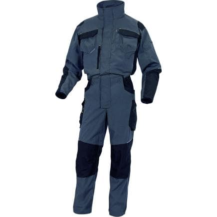 DELTA PLUS M5CO2GN3X - Combinaison de travail ajustée et résistante GRIS-NOIR