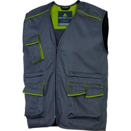 DELTA PLUS M6GILGRGT - Gilet de travail gris-vert