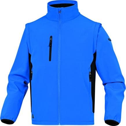 DELTA PLUS MYSE2BN3X - Veste softshell 2 en 1 MYSEN2 BLEU-NOIR, coupe-vent et déperlante