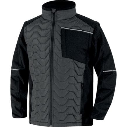 DELTA PLUS SOONGRXG - Veste hybride 2 en 1 SOON GRIS FONCÉ - NOIR