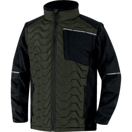 DELTA PLUS SOONKAGT - Veste hybride 2 en 1 SOON KAKI-NOIR