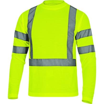 DELTA PLUS STARJAXG - T-shirt à manches longues jaune fluo STAR