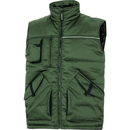DELTA PLUS STOC2VEPT - Gilet à 9 poches avec emmanchures coupe-vent STOCKTON2 VERT-NOIR