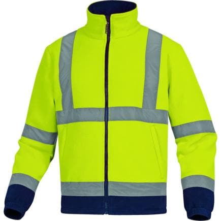 DELTA PLUS ZENITJMXG - Veste polaire ZENITH JAUNE FLUORESCENT-BLEU MARINE
