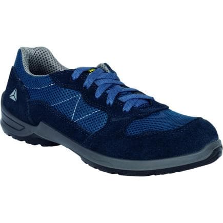DELTA PLUS COMO2SPBL42 - Chaussure de sécurité basse légère et respirante COMO2 S1P SR BLEU MARINE
