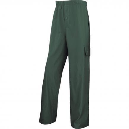DELTA PLUS 850PANVE3X - Pantalon de pluie vert support polyester enduit semi polyuréthane