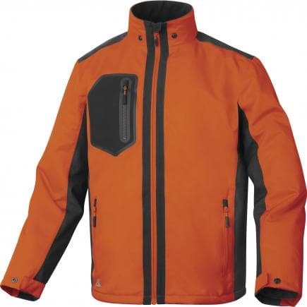 DELTA PLUS ARENOGPT - Parka orange-gris polyester stretch mecanique - imper-respirant