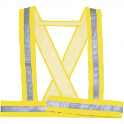 DELTA PLUS BAUC2JATM - Baudrier de signalisation fluorescent jaune en polyuréthane