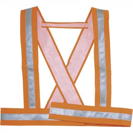 DELTA PLUS BAUC2ORTM - Baudrier de signalisation fluorescent orange en polyuréthane