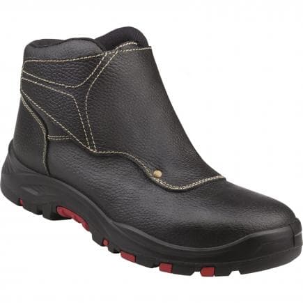 DELTA PLUS COBR4S3NO44 - Chaussure haute noir avec rabat cuir croupon pigmenté - s3 hro hi src