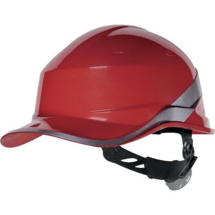 DELTA PLUS DIAM5ROFL - Casque de chantier rouge forme casquette baseball