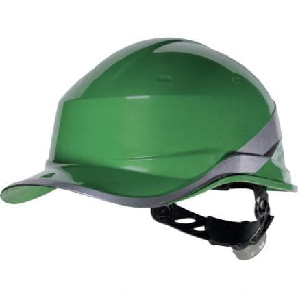 DELTA PLUS DIAM5VEFL - Casque de chantier vert forme casquette baseball