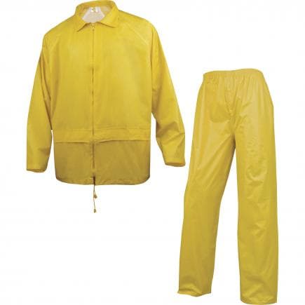 DELTA PLUS EN400JAGT - Ensemble de pluie jaune 400 polyester enduit pvc