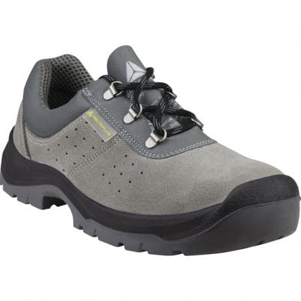 DELTA PLUS FEN4PGR39 - Chaussures basses gris cuir croute velours - s1p src