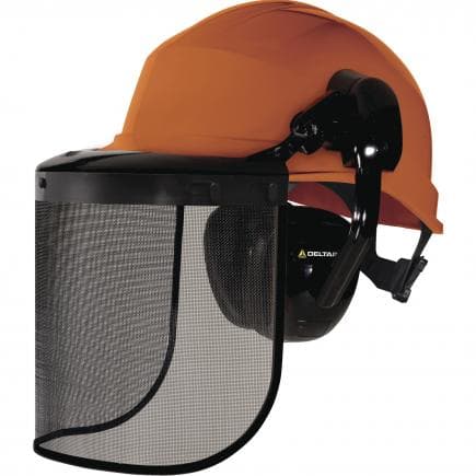 DELTA PLUS FORE3OR - Casque orange type forestier complet