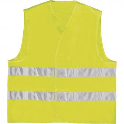 DELTA PLUS GILP2JAGT - Gilet haute visibilité jaune fluo polyester et montage parallèle