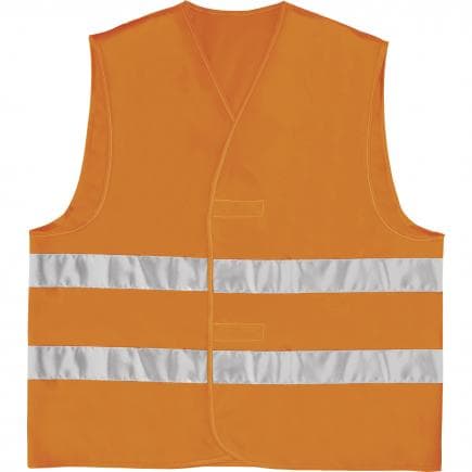 DELTA PLUS GILP2ORGT - Gilet haute visibilité orange fluo polyester et montage parallèle