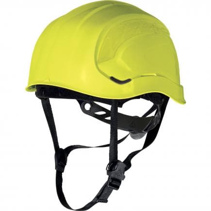 DELTA PLUS GRAPEJAFL - Casque de chantier jaune style casque de montagne