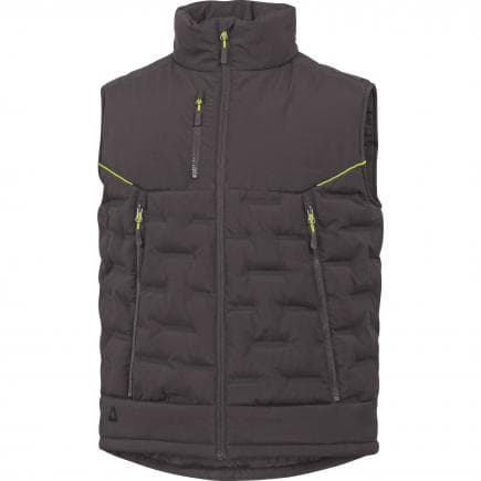 DELTA PLUS GRAVIGJ3X - Gilet doudoune gris-jaune polyester 2 couches laminees