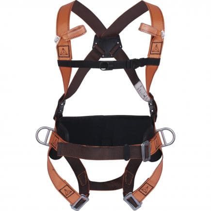 DELTA PLUS HAR14GT - Harnais antichute orange avec ceinture et 4 points d'accrochage