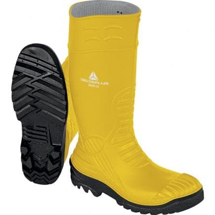 DELTA PLUS IRONS5JA45 - Botte de sécurité jaune-noir en pvc - s5 src