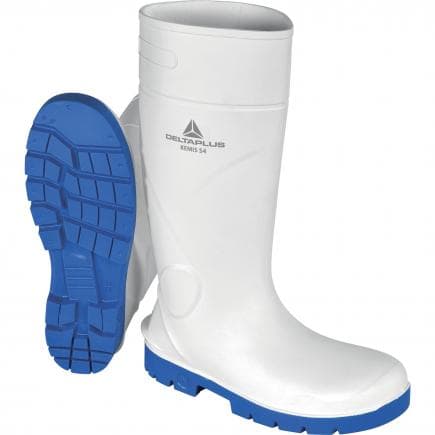 DELTA PLUS KEMISS4BC42 - Botte de sécurité blanc-bleu en pvc - s4 ci src