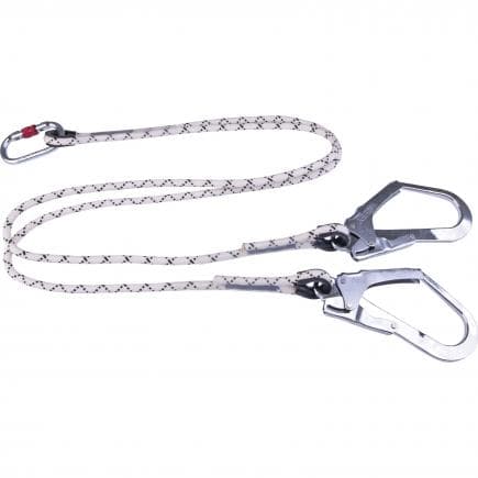 DELTA PLUS LO147150CDD - Double longe corde tressée + 1 am002 + 2 am022 - 1,5 m