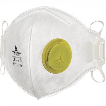 DELTA PLUS M1200VBC - Boite 10 demi-masques jetables ffp2 avec valve et pliage vertical