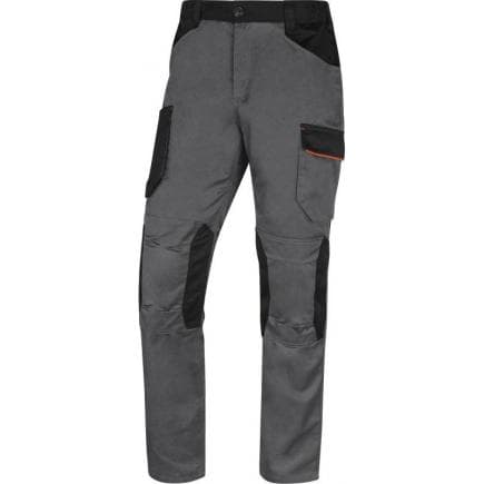 DELTA PLUS M2PA3GOXG - Pantalon de travail gris-orange mach2 en polyester/coton