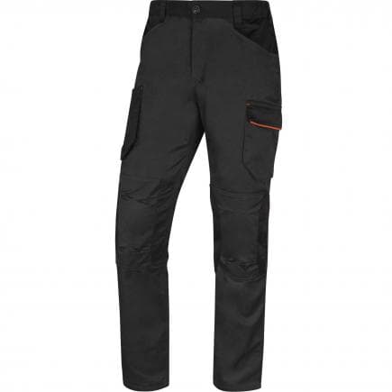 DELTA PLUS M2PA3STRGO4X - Pantalon de travail gris-orange mach 2 polyester/coton/elasthanne