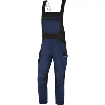 DELTA PLUS M2SA3BMGT - Salopette de travail bleu marine-bleu roi mach2 en polyester/coton