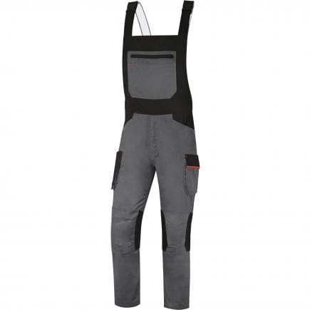 DELTA PLUS M2SA3GOPT - Salopette de travail gris-orange mach2 en polyester/coton
