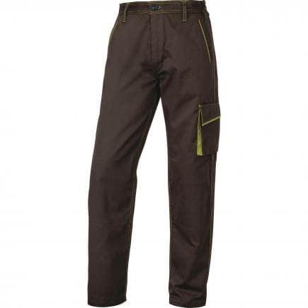 DELTA PLUS M6PANMATM - Pantalon de travail marron-vert panostyle polyester/coton
