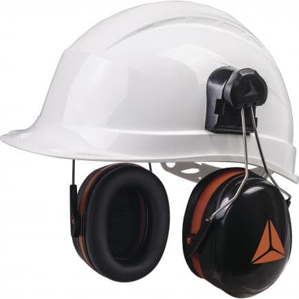 DELTA PLUS MAGN2HENO - Coquilles antibruit noir pour casque de chantier - SNR 30 db