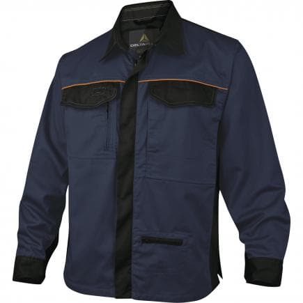 DELTA PLUS MCCHEBMXG - Surchemise de travail bleu marine-noir mach2 corporate en polyester/coton