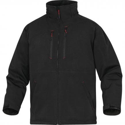 DELTA PLUS MILT2NOXG - Parka noir polyester / elasthane - imper-respirant